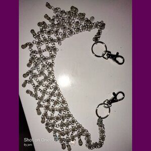 Wallet chain for female...diy from repurposed jewelry beautiful layered vintage